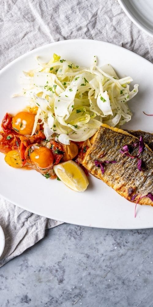 Pan-Fried Sea Bass Fillets