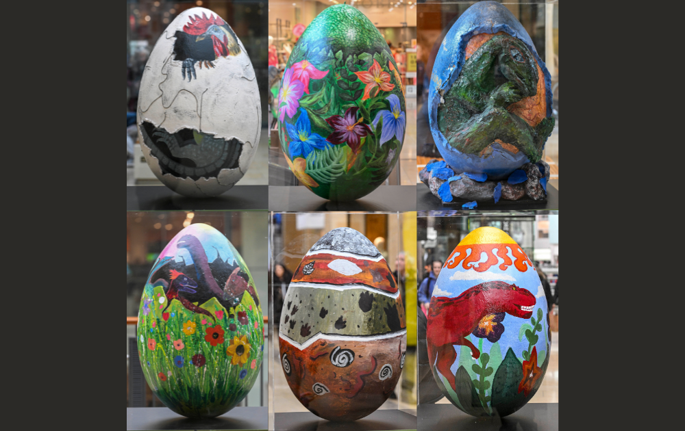 Giant Dinosaur Eggs Designed by Cambridge Schools