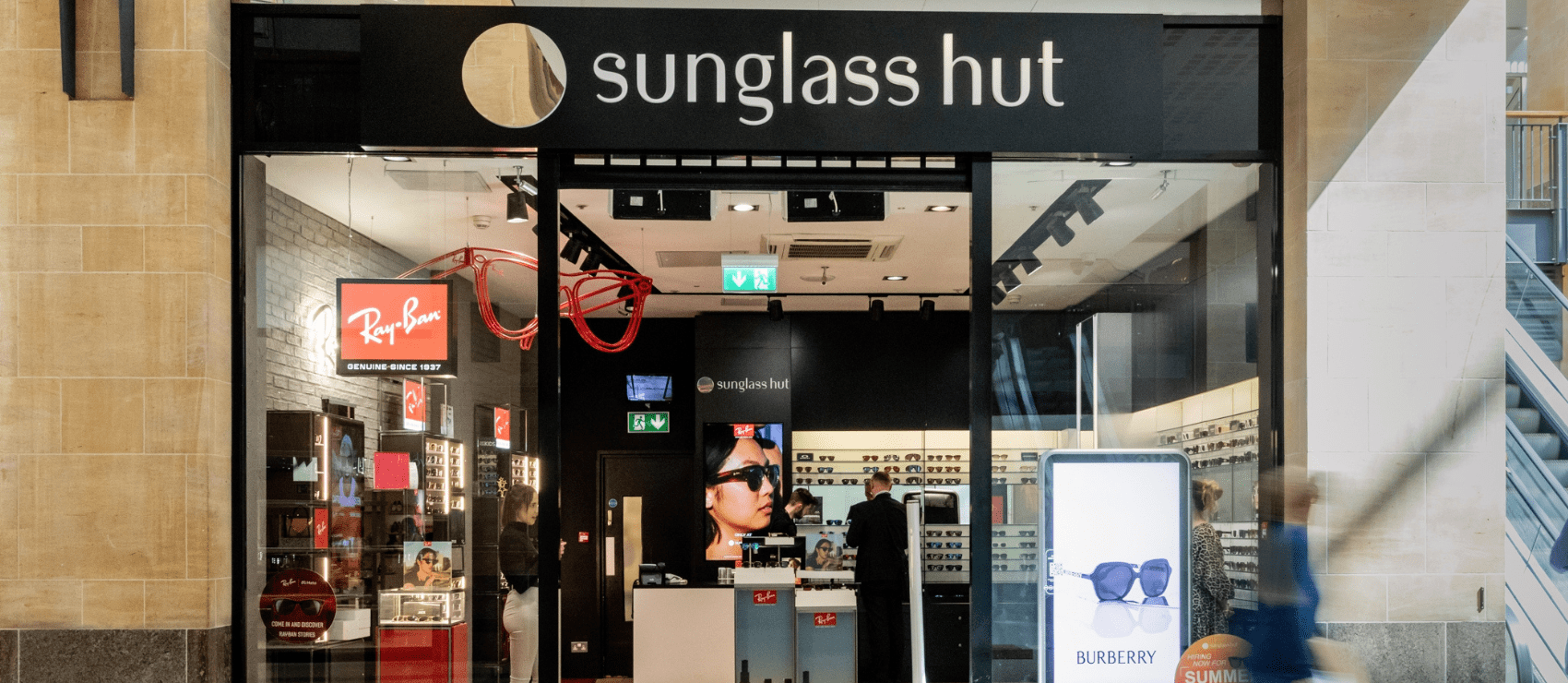 Fabio d' Angelantonio, Sunglass Hut president and Timmy Sarna, managing  director, DLF brands at a party, hosted by Sunglass Hut to celebrate the  opening of Sunglass Icon, their new store at DLF