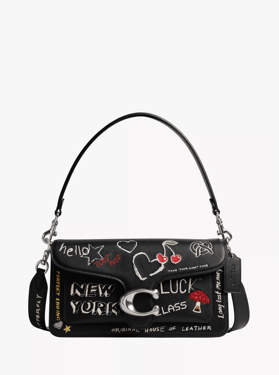 Coach, Sketch Tabby 26 Leather Shoulder Bag, Black/Multi - 40671537