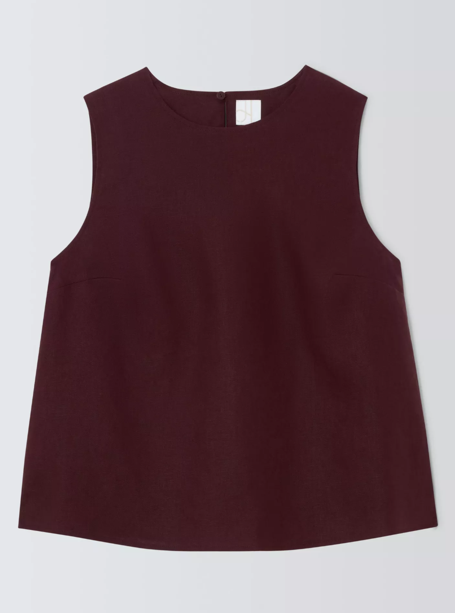 John Lewis, Pure Linen Shell Top - 66053924