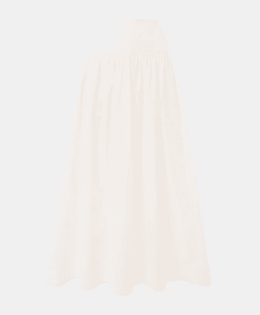 Whistles Waist Panel Midi Skirt, White - 12142578